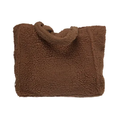 Handbag (Brown) from Monki Cotton, Polyester