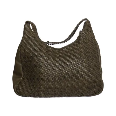 Handbag (Green) from Mercer & Madison Cotton, Leather
