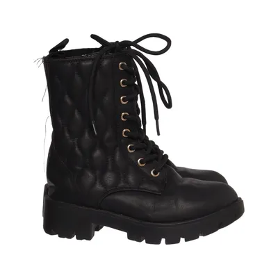 Laced boots (Black) from DinSko
