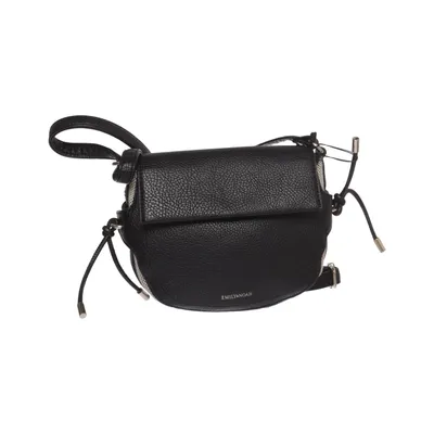 Shoulder-bag (Black, White) from Emily & Noah Polyester, Polyurethane