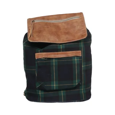 Rugzak (Blauw, Groen, Bruin) van Borse in Pelle Leer