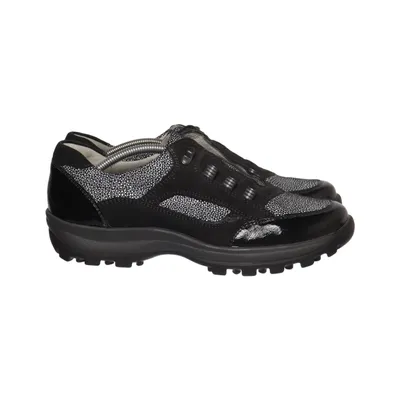 Schoenen (Zwart, Wit) van Waldläufer Leer