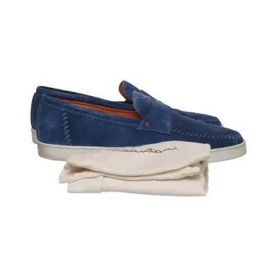Loafers (Blue) from Santoni Leather