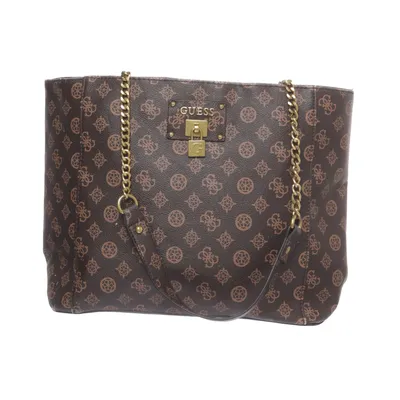 Skuldertaske (Brun) fra Guess Bomuld, Polyester