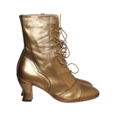 Heeled boots (Gold) from Miss L-Fire Leather