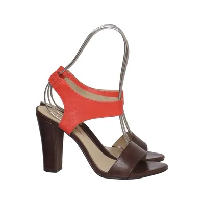 Sandales à talons hauts (Marron, Rouge) de San Marina Cuir