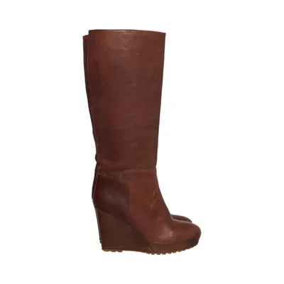 Chaussure compensées (Marron) de Scorett Cuir