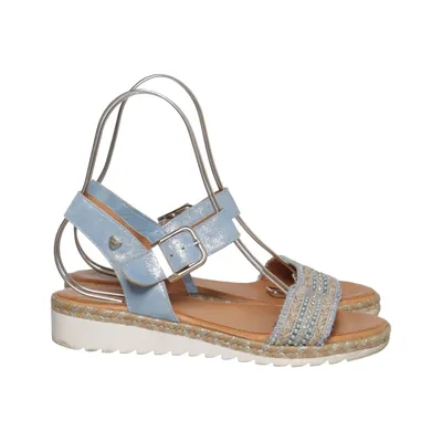 Sandales (Bleu, Marron, Multicolore) de Bk Cuir