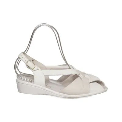 Sandaler (Hvid, Beige) fra Comfort Læder
