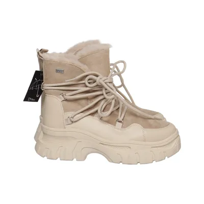 Snørestøvler (Beige) fra Duffy Læder