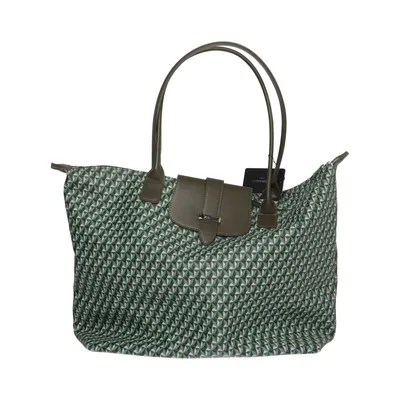 Handtas (Groen, Wit, Zwart) van Flora & Co Polyester, Polyurethaan