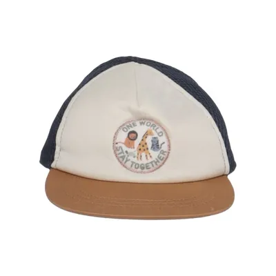Casquette de camionneur (Bleu, Blanc, Marron) de H&M Polyester