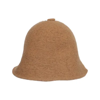 Bucket hat (Beige) van Lazzarini Polyester, Wol