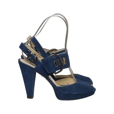 Sandaletten (Blauw) van Luciano Barachini Leer