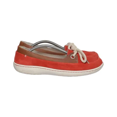 Boat shoes (Red, Brown) from Birkenstock Leather
