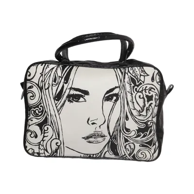 Handbag (Black, White)