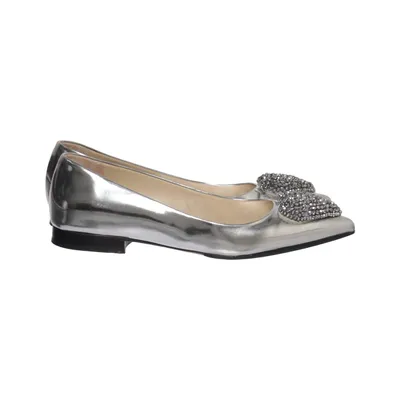 Ballerina's (Zilver) van Custommade Leer