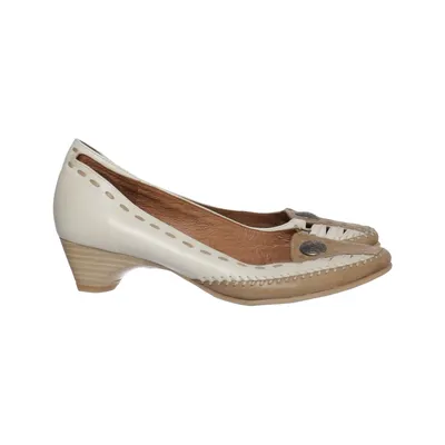 Escarpins (Blanc, Beige) de Jana Cuir
