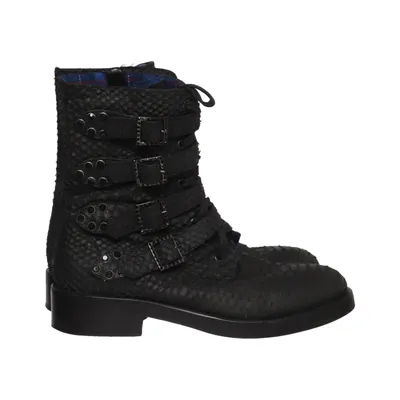 Schnürstiefel (Schwarz) von Alberto Gozzi Leder