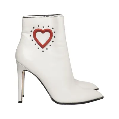 Bottes à talons (Blanc) de Buffalo Cuir