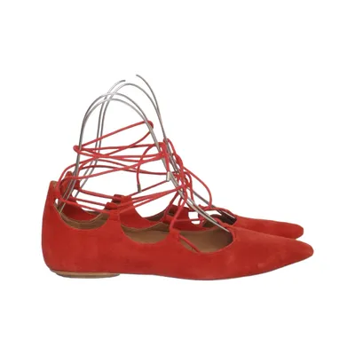 Ballerinaskor (Röd) från Topshop Mocka
