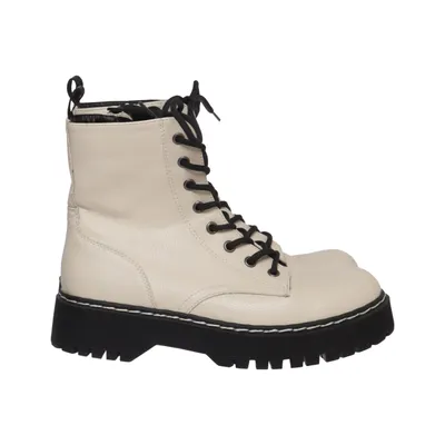 Bottes à lacets (Beige, Noir) de Sincerely, Jules