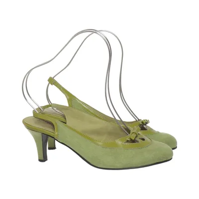 High heels (Green) from Wildflower Leather