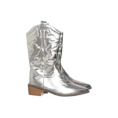 Cowboyboots (Silverfärgad)