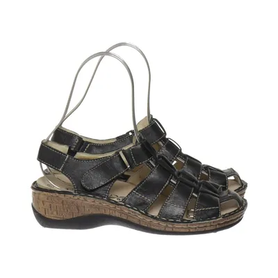 Sandals (Black) from Emma Leather