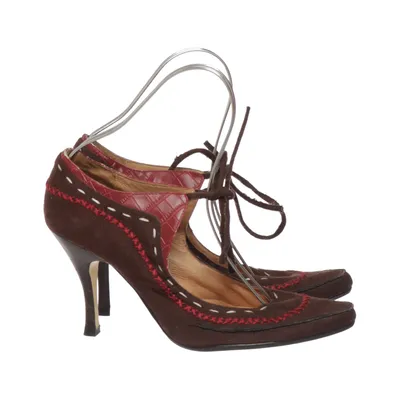 Escarpins (Marron, Rouge) de Donn Girl A