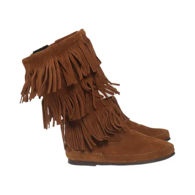 Bottes (Marron) de Minnetonka Cuir