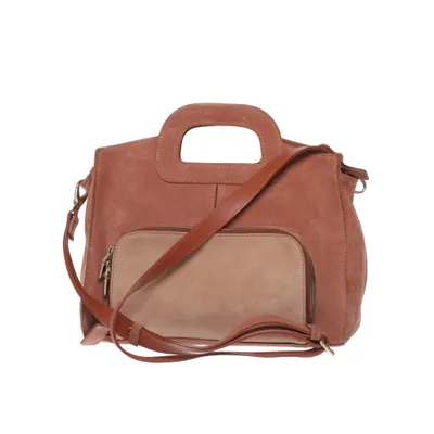 Handväska (Brun) från Minelli Bomull, Skinn