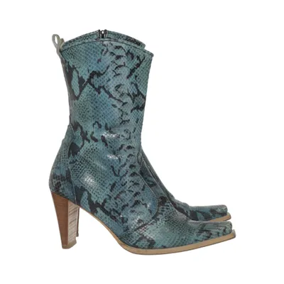 Bottes à talons (Bleu, Noir, Multicolore) de Nine West Cuir