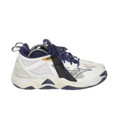 Trainers (White, Blue) from Mizuno Wave