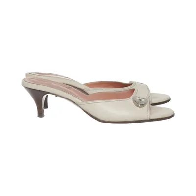 Mules (Blanc) de Bally Cuir