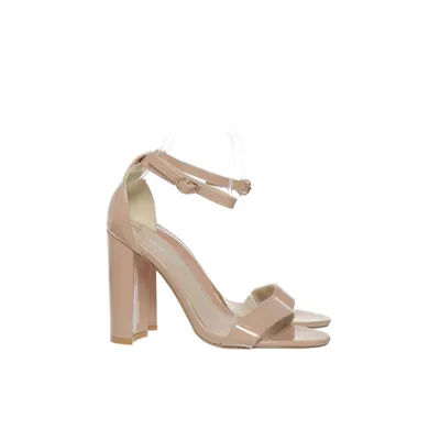 Højhælede sandaler (Beige) fra Glamorous