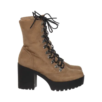 Heeled boots (Beige) from Even & Odd