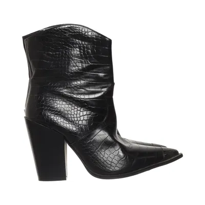 Bottes à talons (Noir) de Ideal Shoes