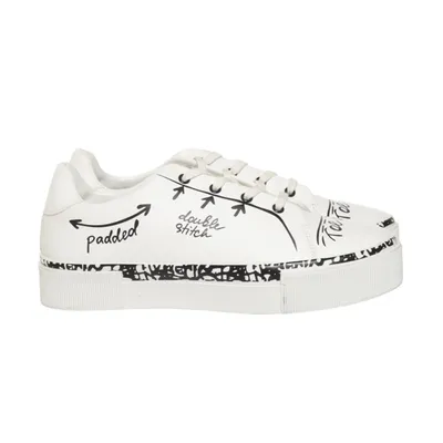 Sneakers (Wit, Zwart) van Zara Woman