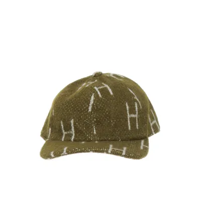 Baseballkeps (Grön, Vit) från Hést Elastan, Merinoull, Mohair, Polyamid