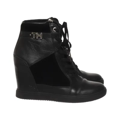 Chaussure compensées (Th Hardware Sneaker Wedge) de Tommy Hilfiger Cuir