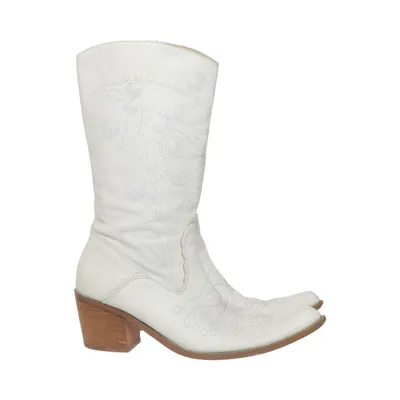 Cowboy boots (White) from Betty Blue Leather