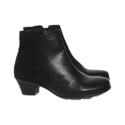 Heeled boots (Black) from Softwalk Leather