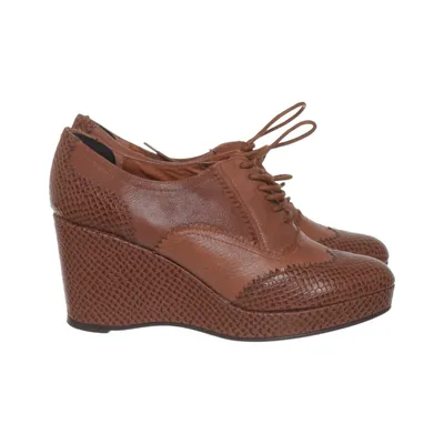 Wedges (Brown) from Remix Leather
