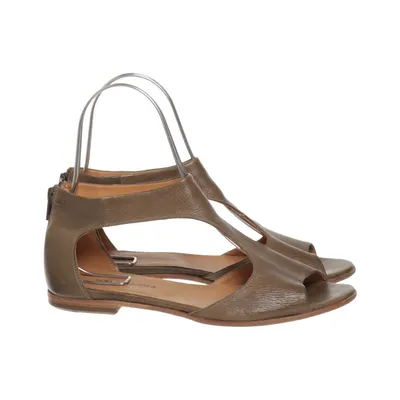 Sandales (Marron) de Halmanera Cuir
