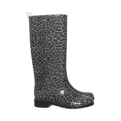 Rubber boots (Gray, Black) Leather