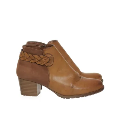 Ankle boots (Brown) from DS Shoes by DinSko