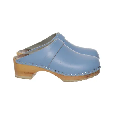 Clogs (Blue) from Troentorp Leather