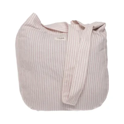 Canvas bag (Pink, White) from Kaliaa Cotton, Wool