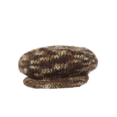 Newsboy cap (Brun, Beige, Flerfärgad)